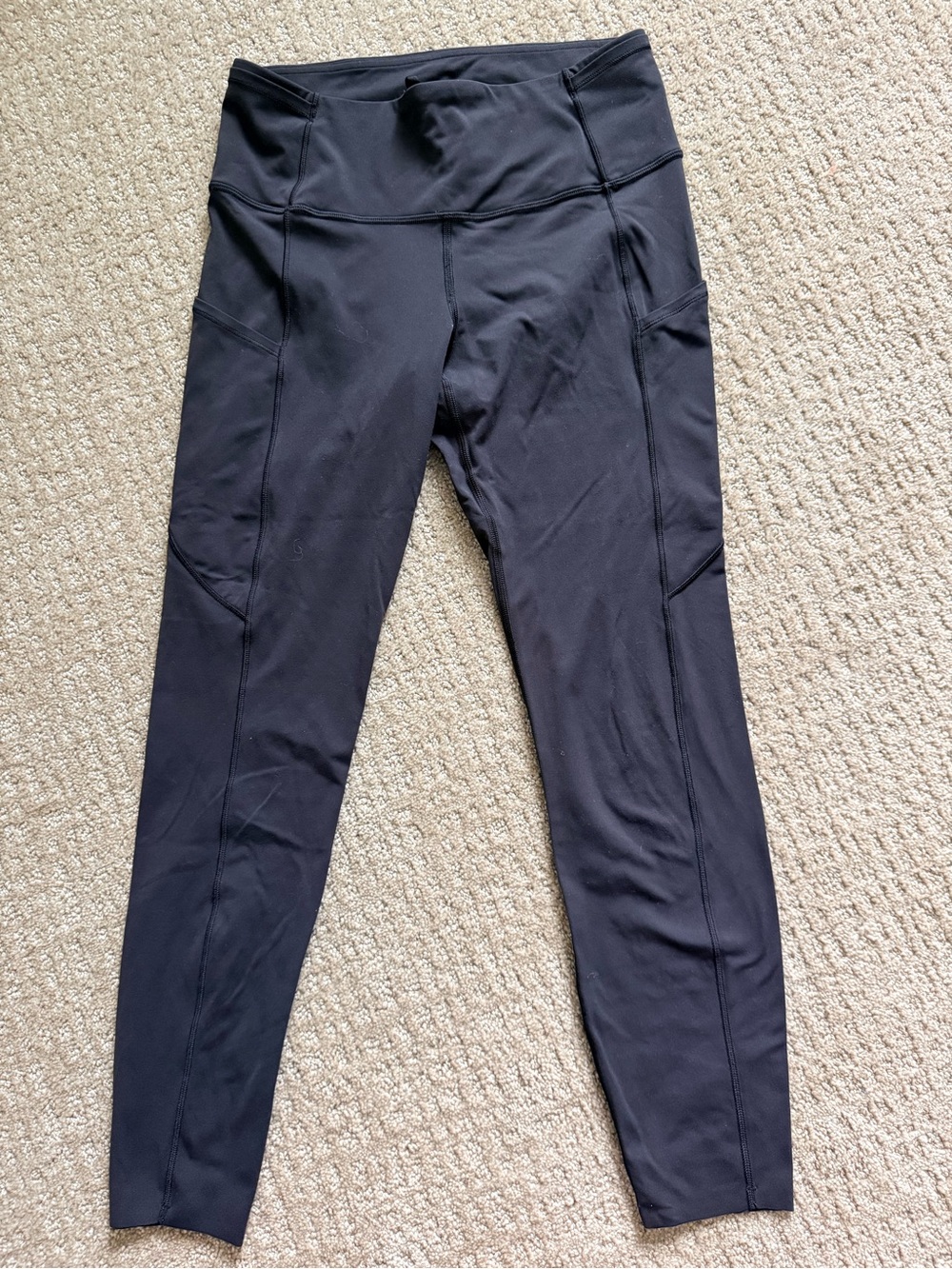 Lululemon Wunder Train High-Rise Leggings with Pockets, 25” Inseam, Black